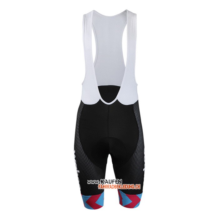 Le Col Kurzarmtrikot 2020 und Kurze Tragerhose Azurblau Rosa